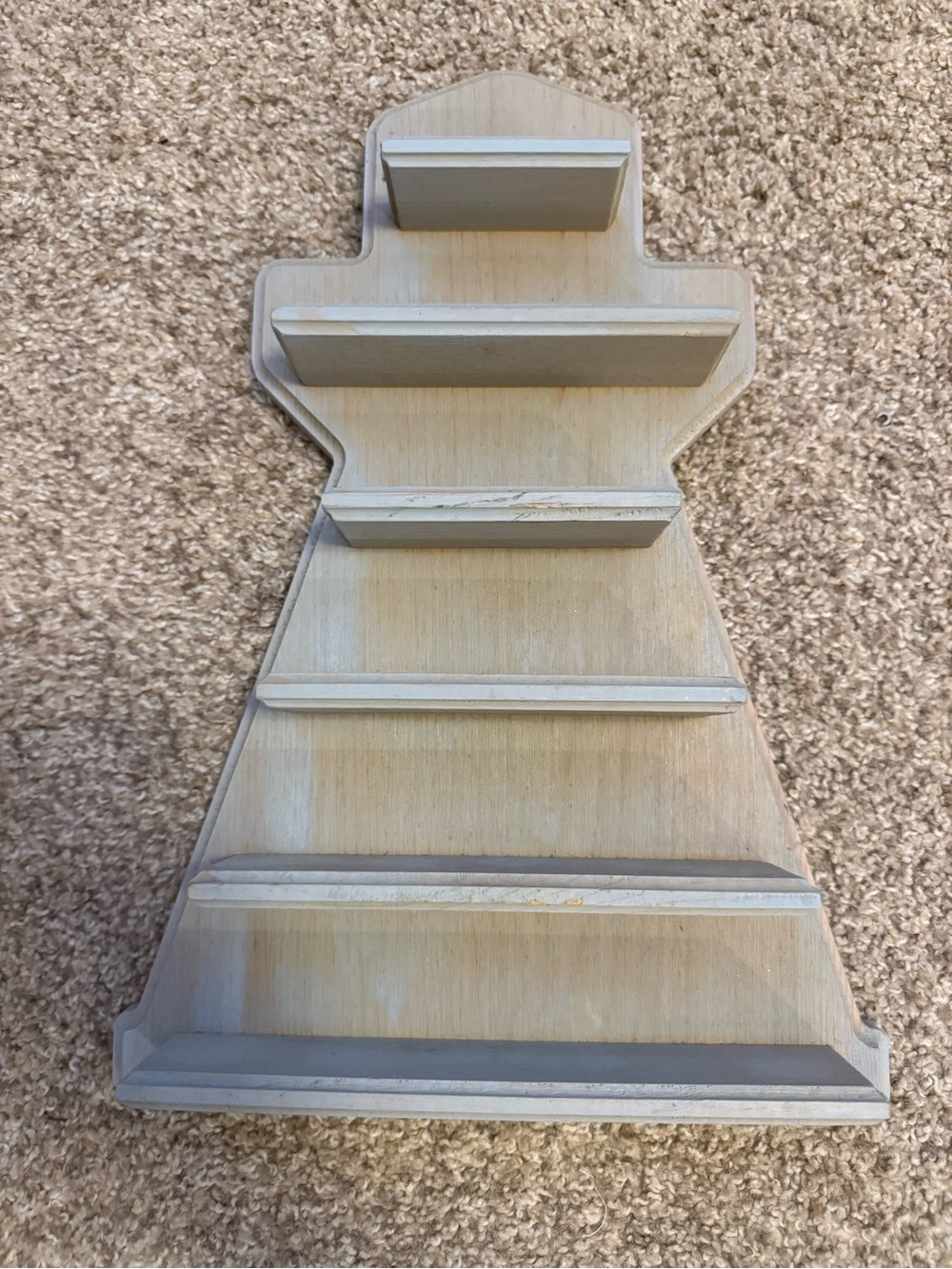 Vintage Lenox American Lighthouse Collection Wooden Display Shelf Made in USA